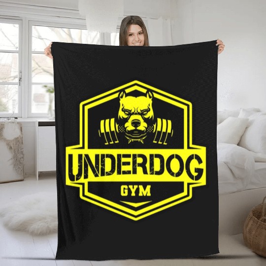 Pitbull - Underdog GYM Fleece Blankets