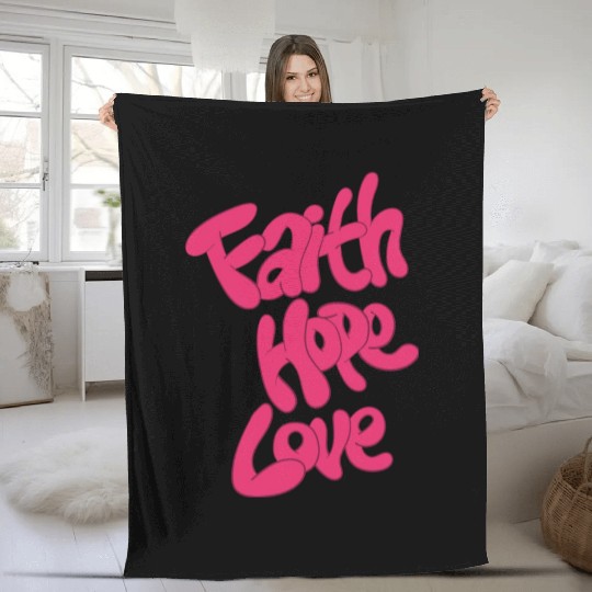 Hopeful Hearts Embrace Fleece Blankets