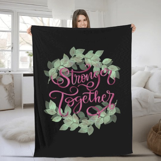 Hopeful Hearts Embrace Fleece Blankets