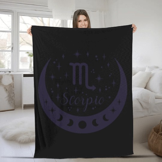 scorpio Fleece Blankets