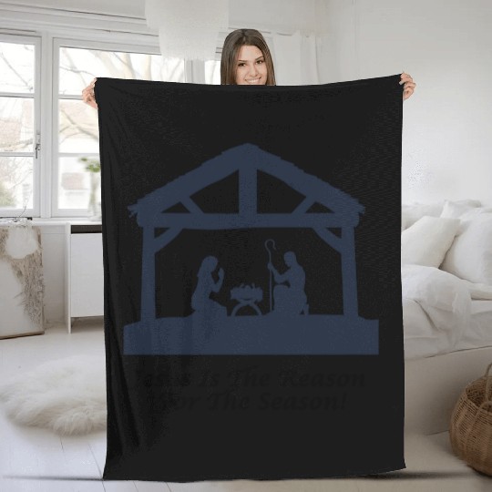 Jesus Is The Reason For The Season Fleece Blankets