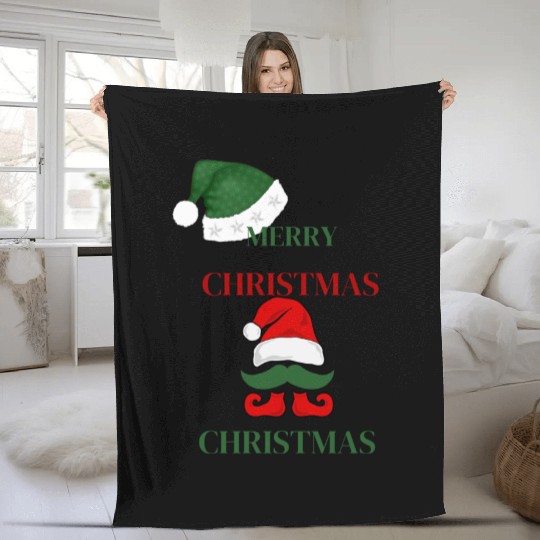 Elf Merry Christmas Fleece Blankets