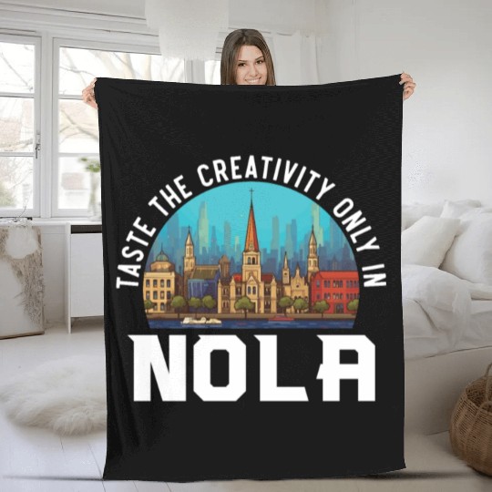 New Orleans Louisiana USA America United States Fleece Blankets