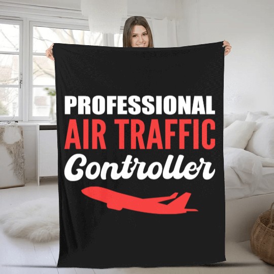 Professional Air Traffic Controller Ground Control Fleece Blankets