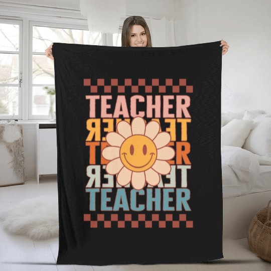 Elementary Teacher Fleece Blankets, Teacher Teacher Teacher