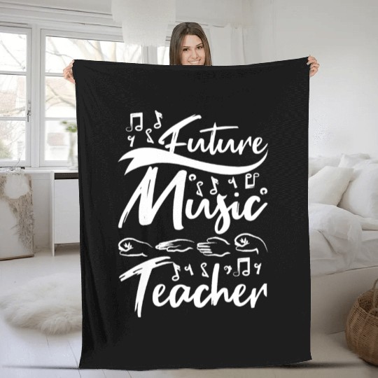 Future music teacher Fleece Blankets