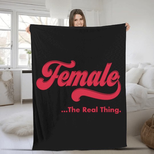 Female The Real Thing Fleece Blankets