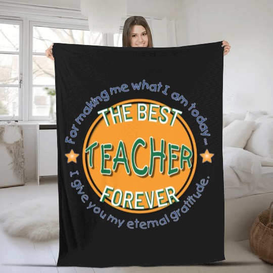 The Best Teacher Fleece Blankets