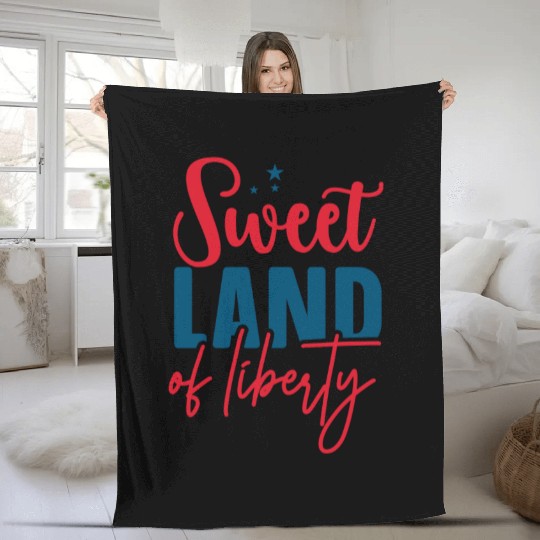 sweet land of liberty Fleece Blankets