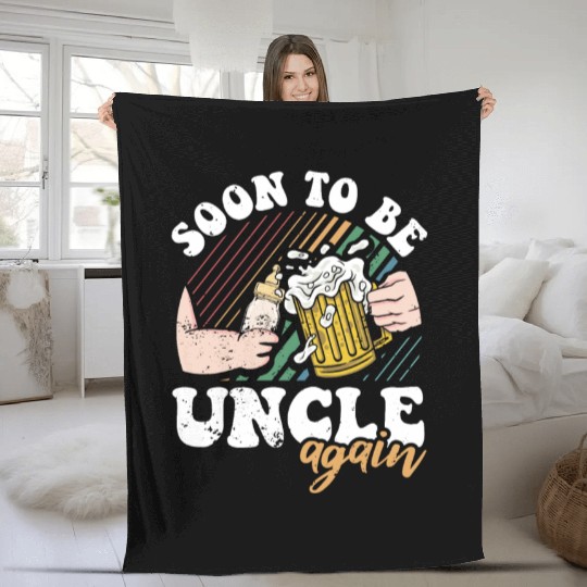 Soon To Be Uncle Thoughtful Baby Pregnancy Fleece Blankets