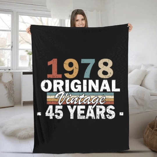 Year 1978 Fleece Blankets