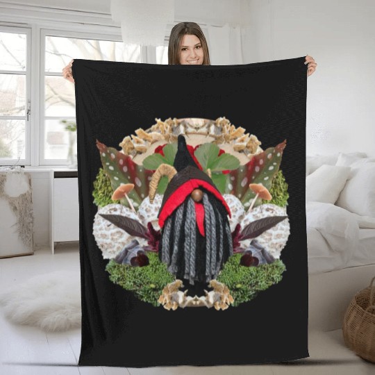 Krampus in Nature Fleece Blankets
