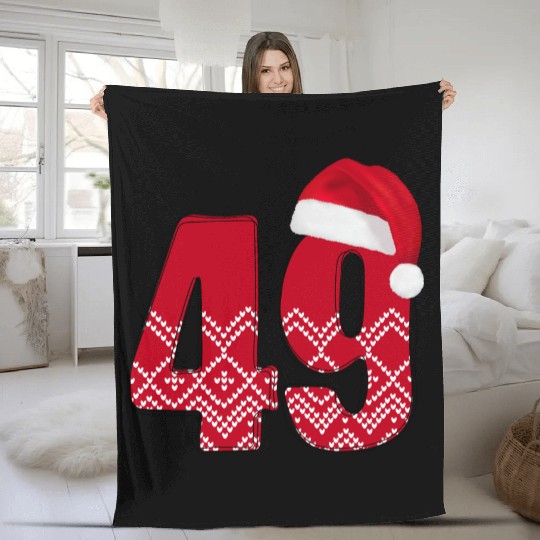 49 Birthday Years - Congratulations Forty Nine Fleece Blankets