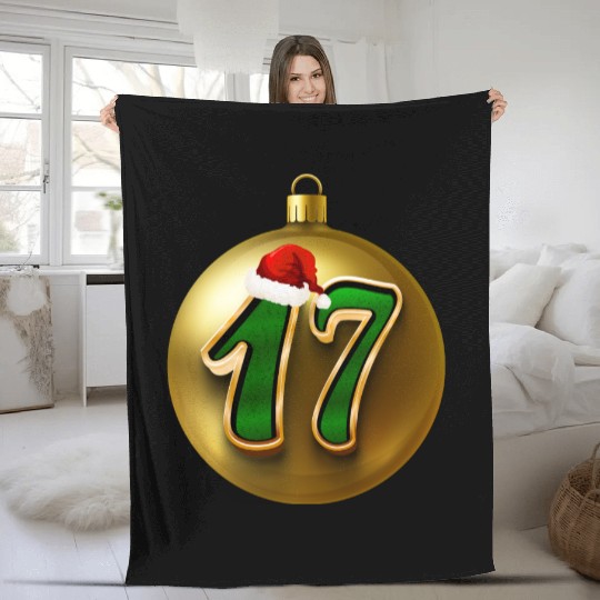 17 Years Young - Seventeen Christmas Balls Fleece Blankets