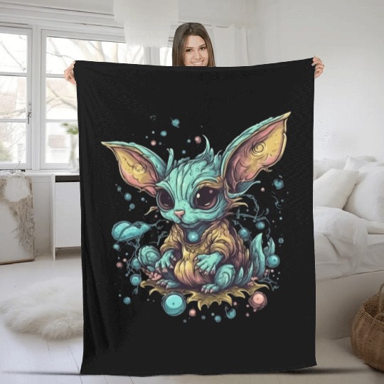 A mythical creature Pixie Fleece Blankets