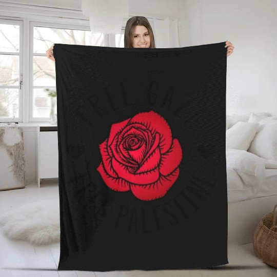 Free Palestine Free Gaza Palestine Flag Palestine Fleece Blankets