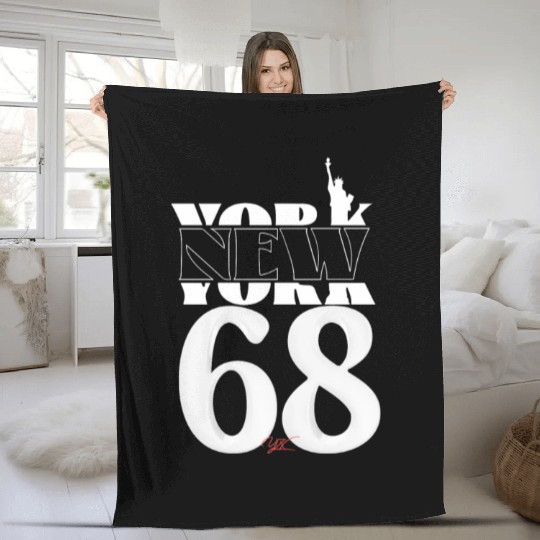 New York statue of liberty Fleece Blankets