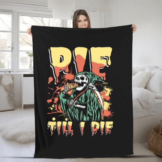 Pie till i die | cupcake & cookies grim reaper Fleece Blankets