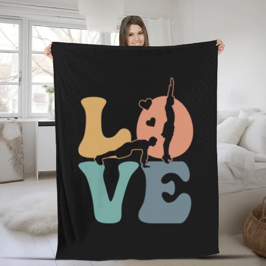 Burpees Workout Gym Fleece Blankets