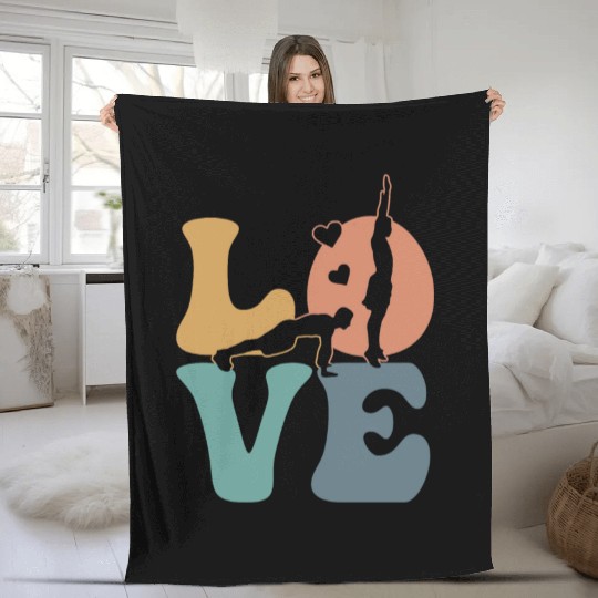 Burpees Workout Gym Fleece Blankets