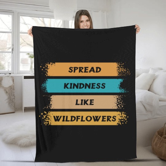 Typography Fleece Blankets design