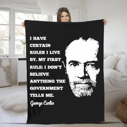 George Carlin Comedy Legend Fleece Blankets