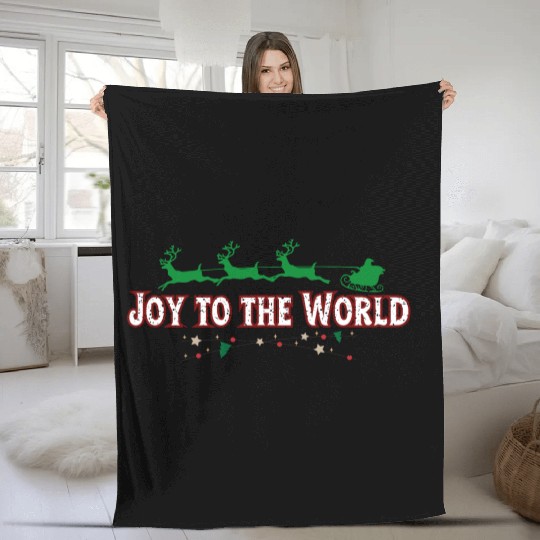 Joy to the World Fleece Blankets