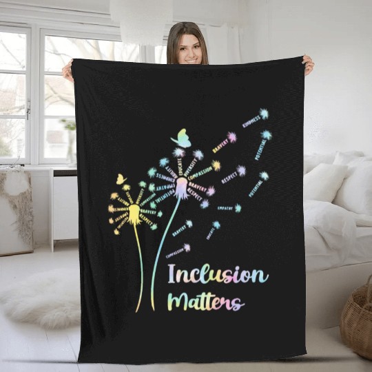 Inclusion Matters Special Education Sped Teacher Fleece Blankets