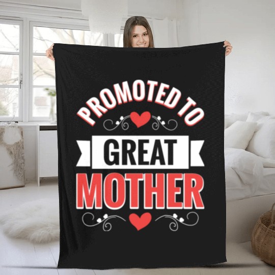 Promoted To Great Mother Family Reunion Fleece Blankets
