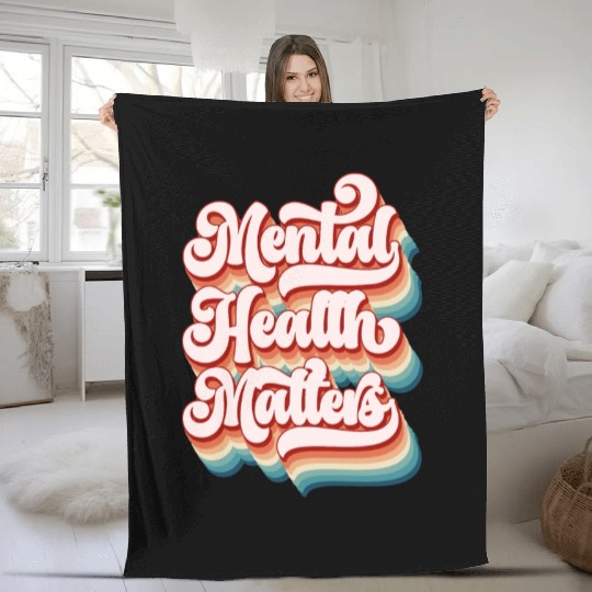 Mental Health Matters Fleece Blankets