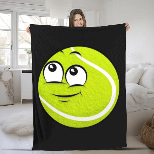 Tennis Fuzzy Balls Fleece Blankets