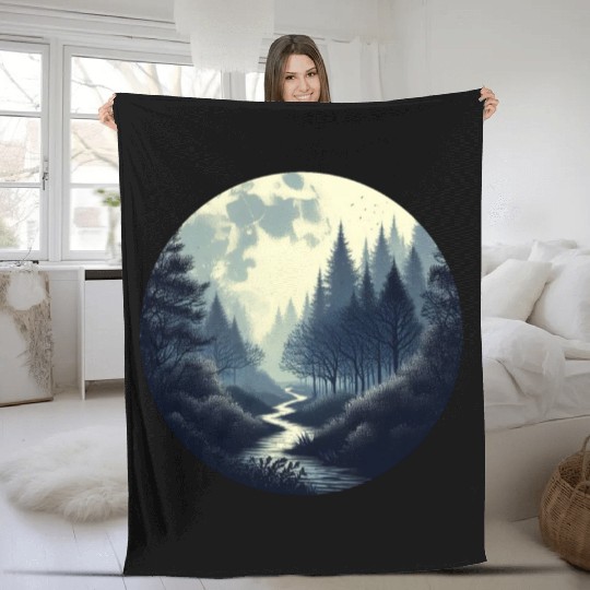 Enchanted Forest - Great Christmas Gift! Fleece Blankets