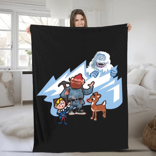 Rudolph Douse The Light Fleece Blankets