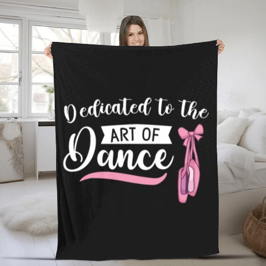 Ballet Ballerina Dance Dancer Dancing Ballet Gift Fleece Blankets