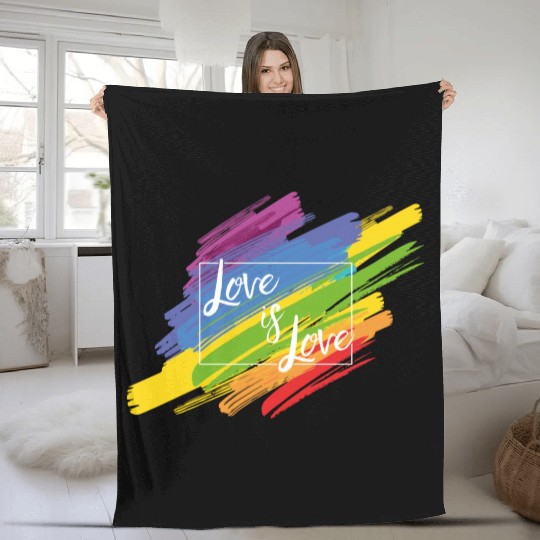 Love Is Love Fleece Blankets