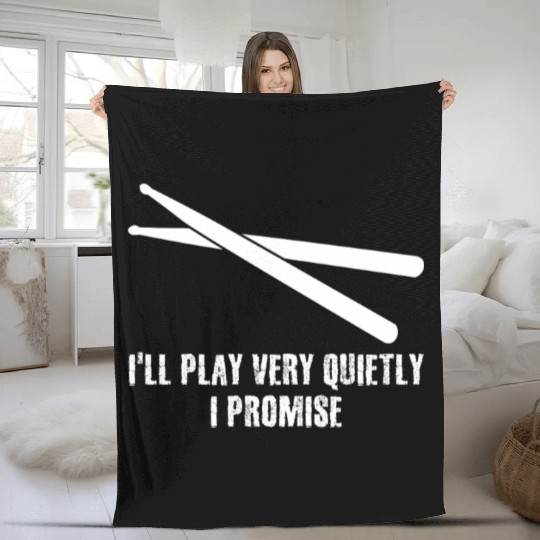 Drummer Drum Drumset Drums Drumsticks Fleece Blankets