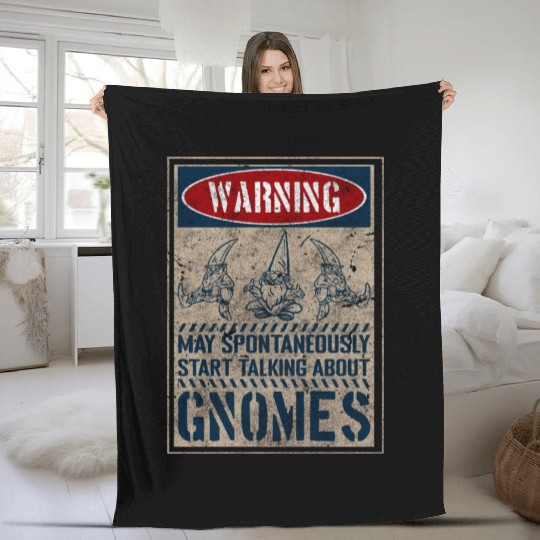 Gnome Fantasy Christmas Fleece Blankets