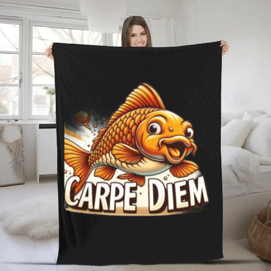 Carpe Diem Fleece Blankets