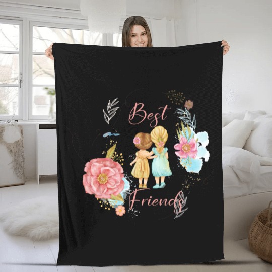 best friends Fleece Blankets