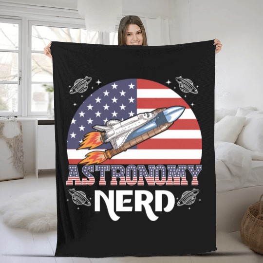 Astronomy Nerd Fleece Blankets