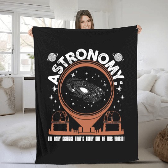 Astronomy science Fleece Blankets