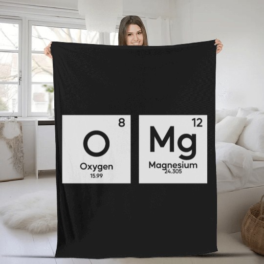 OMG periodic table in chemistry Fleece Blankets