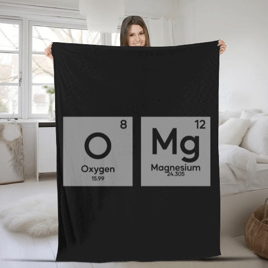OMG periodic table in chemistry Fleece Blankets