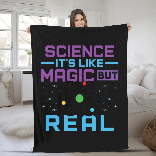 SCIENCE It s Like Magic But Real Fleece Blankets