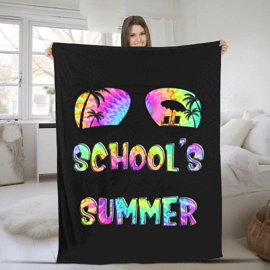 Funny Last Day Of School Teacher School s Out For Fleece Blankets