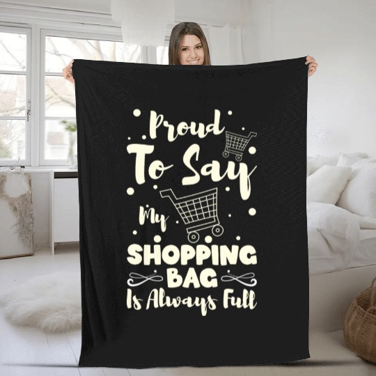 Shopping Queen Woman Buying Shoes Fleece Blankets