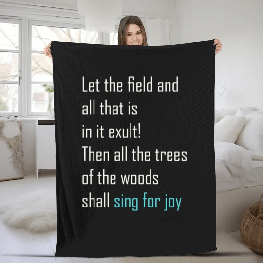 Creation Sings For Joy Fleece Blankets