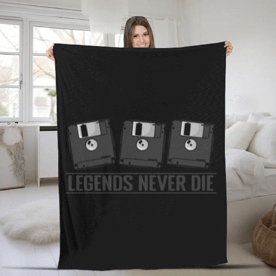 Legends Never Die Retro Memory Module Fleece Blankets