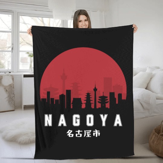 Nagoya Typography Fleece Blankets - Urban Statement