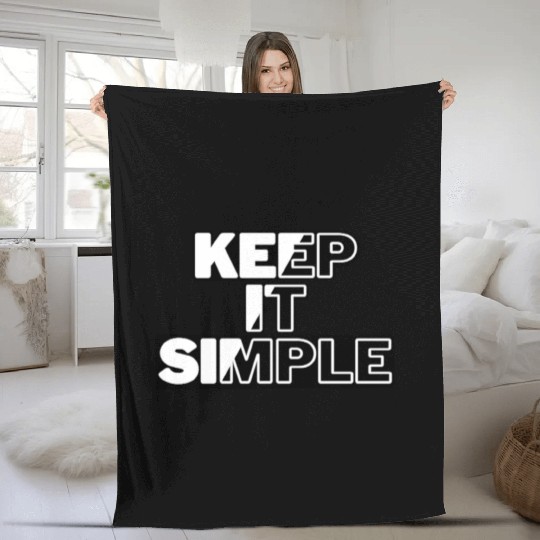 keep it simple Fleece Blankets
